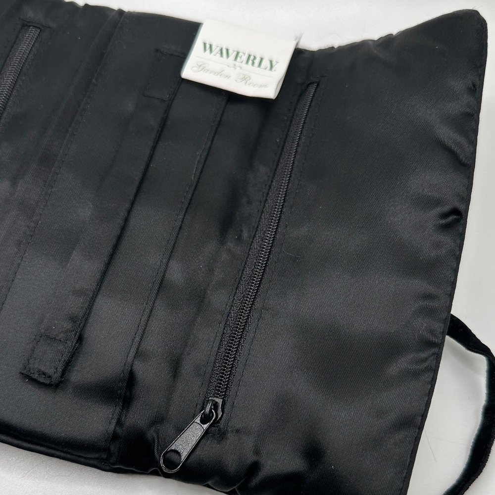 Waverly Black and Cream Toile Print Clutch - Picture 8 of 8